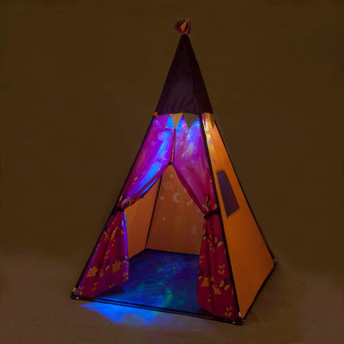 Play tent with lamp