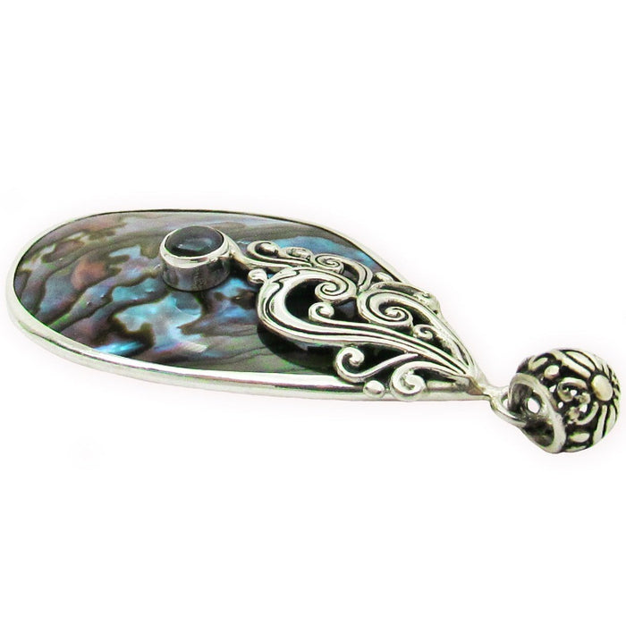 Sterling Silver Abalone Pendant