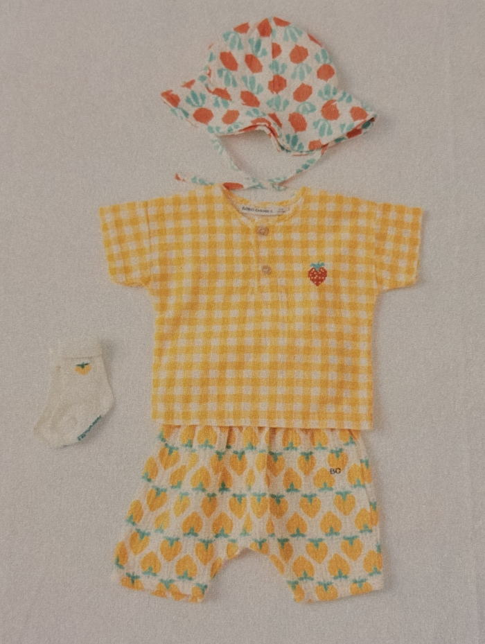 Strawberry all over woven pants - BABY