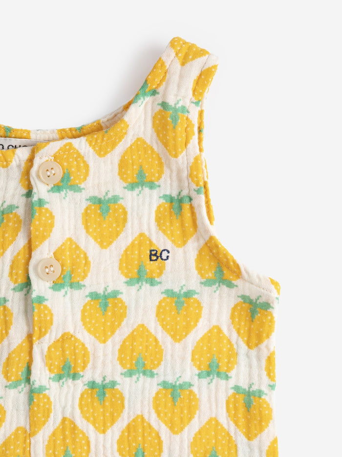 Strawberry all over woven playsuit - BABY