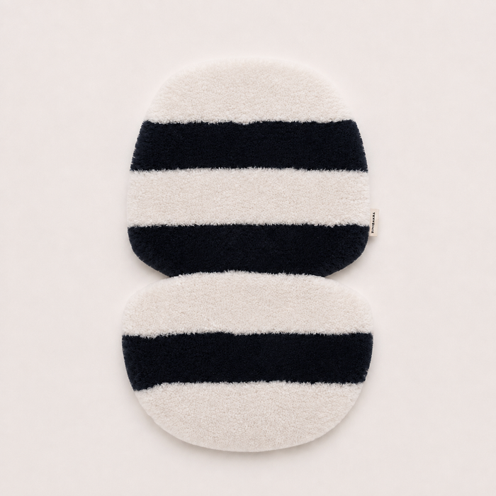 STRIPE SHEEPSKIN SNUGGLER - half moon