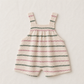 STRIPED FLAMÉ JERSEY JUMPSUIT - BABY