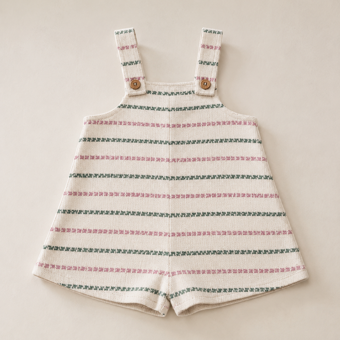 STRIPED FLAMÉ JERSEY JUMPSUIT - KIDS