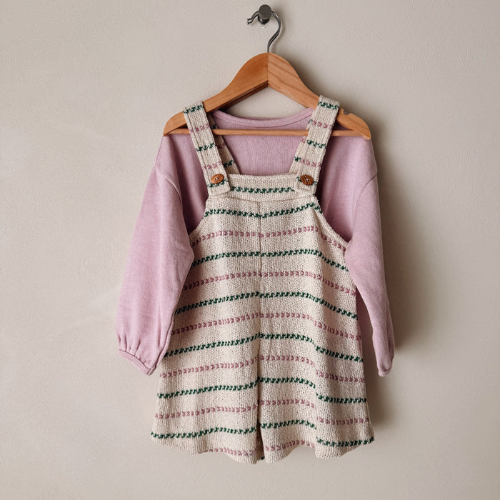 STRIPED FLAMÉ JERSEY JUMPSUIT - KIDS