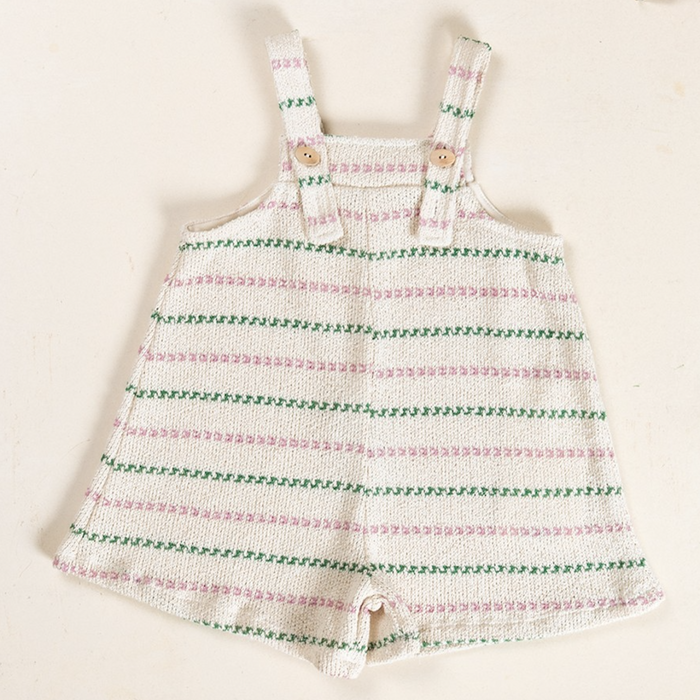 STRIPED FLAMÉ JERSEY JUMPSUIT - KIDS