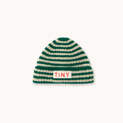 Stripes Beanie Donkergroen - BABY