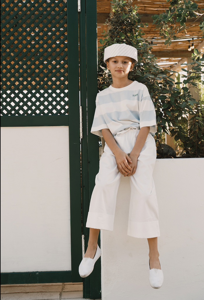 Stripes Knit Tee Blue - KIDS