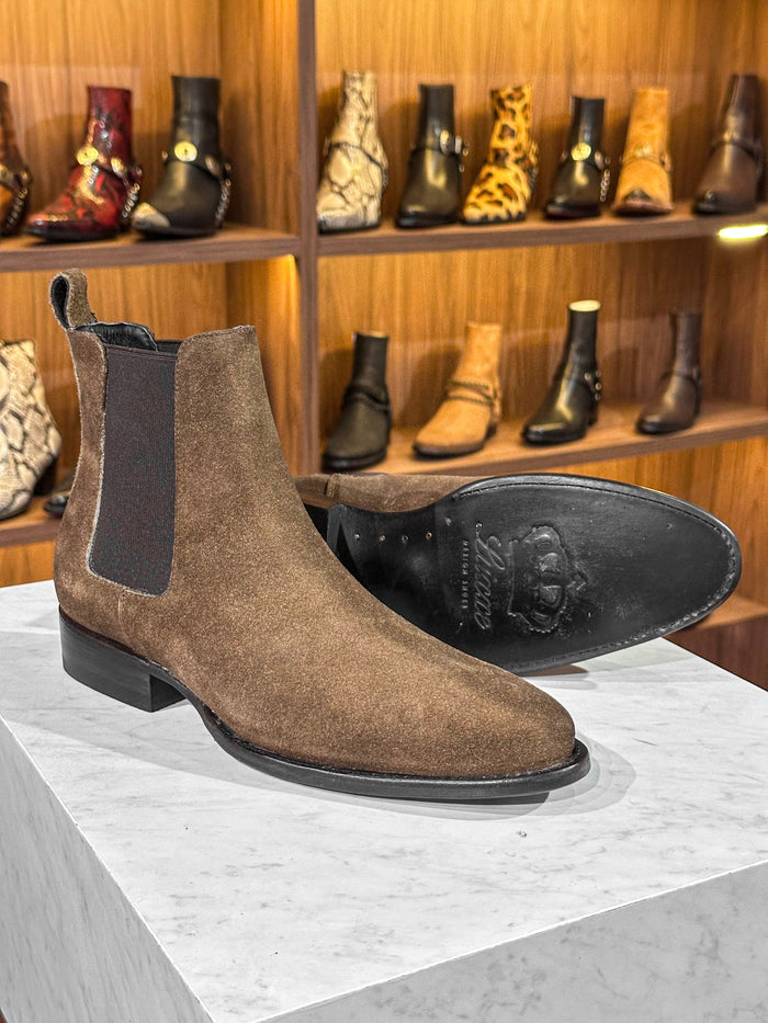 SUEDE TAUPE CHELSEA