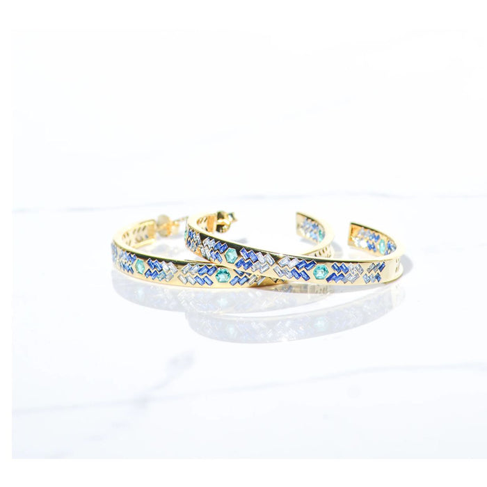 Sunbeam Hoops in Ocean - Romantiques