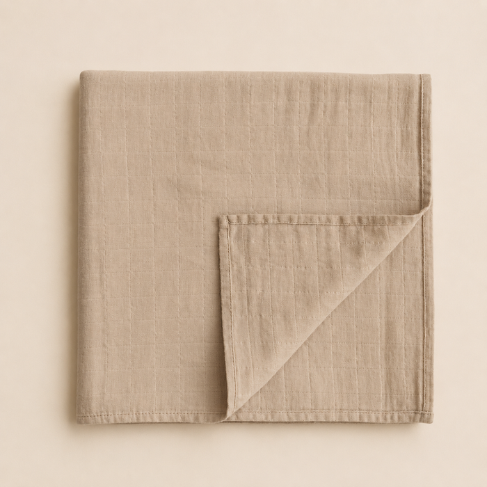 SWADDLE 120x120 - pale taupe