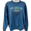 Sweatshirt - Farmor flowers on Indigo