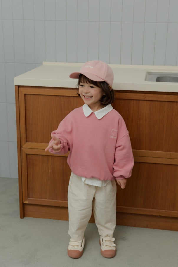 Sweetheart Sweatshirt Dusty Pink - baby & kids