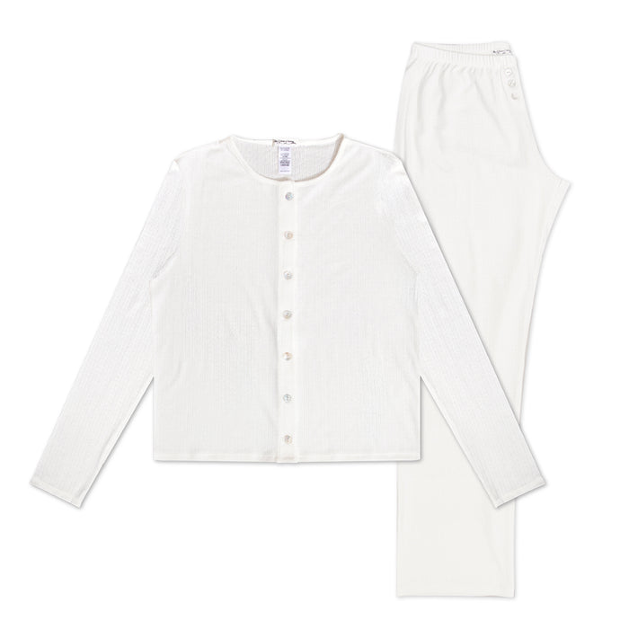 Sylvie Pointelle Pajama Set