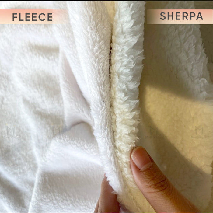 Sympathy Blanket For Loss Of Father, Personalized Memorial Photo Blanket Custom