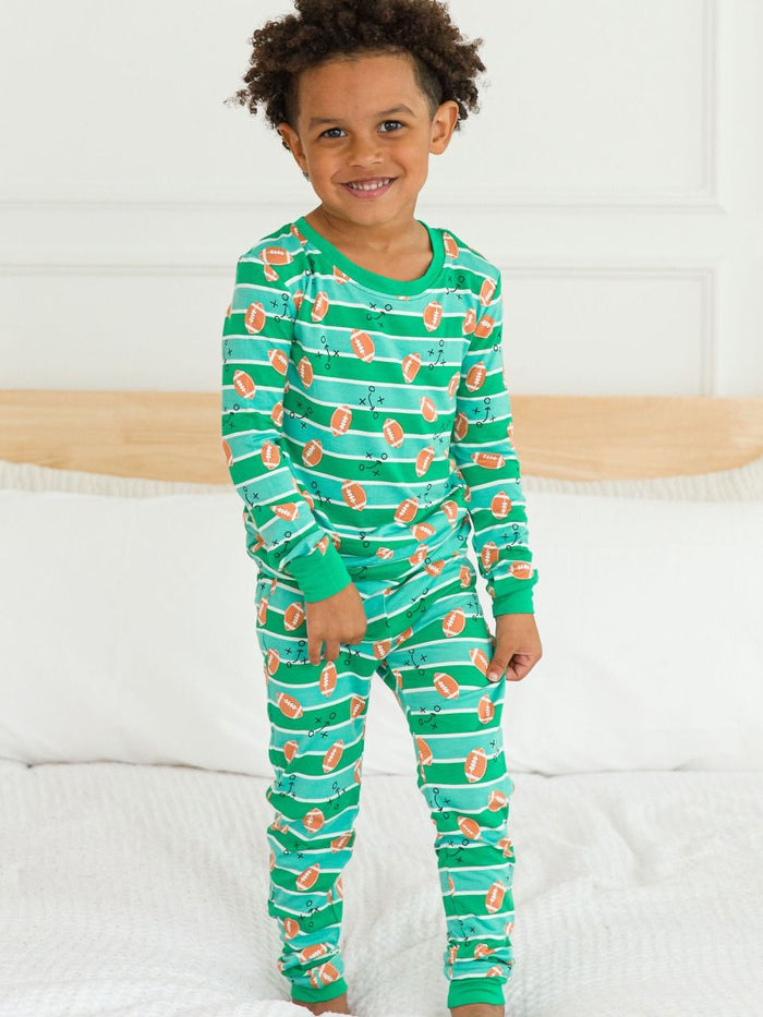 Tackles & Touchdowns Long Sleeve Pajama Set