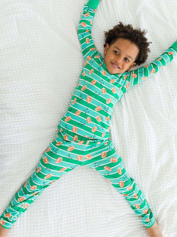 Tackles & Touchdowns Long Sleeve Pajama Set