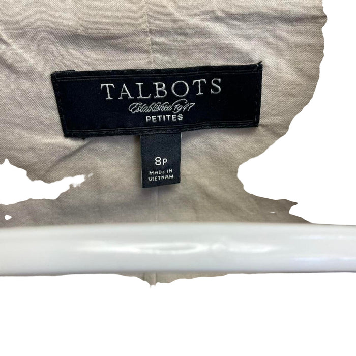 Talbots cream blazer with pockets
