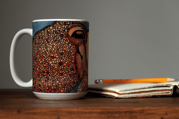 PinkPolish Design Coasters "Tentacles" 15oz Mug