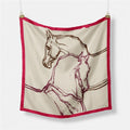 Terina Red Silk Scarf / 53cm