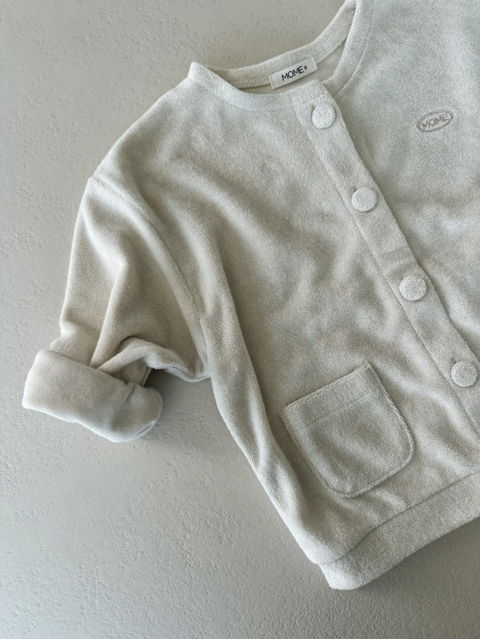 TERRY CARDIGAN SKY