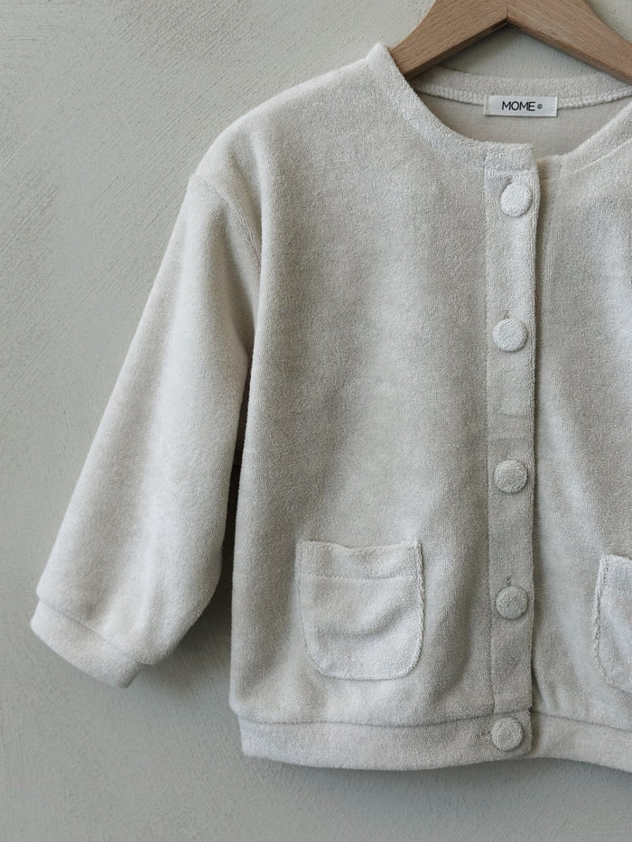 TERRY CARDIGAN SKY
