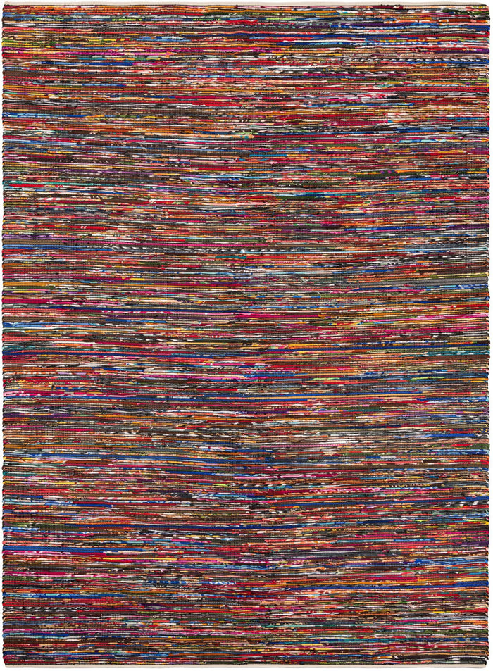 Thar Cotton Collection Area Rug - Alleppey Rectangle Multi Black Main