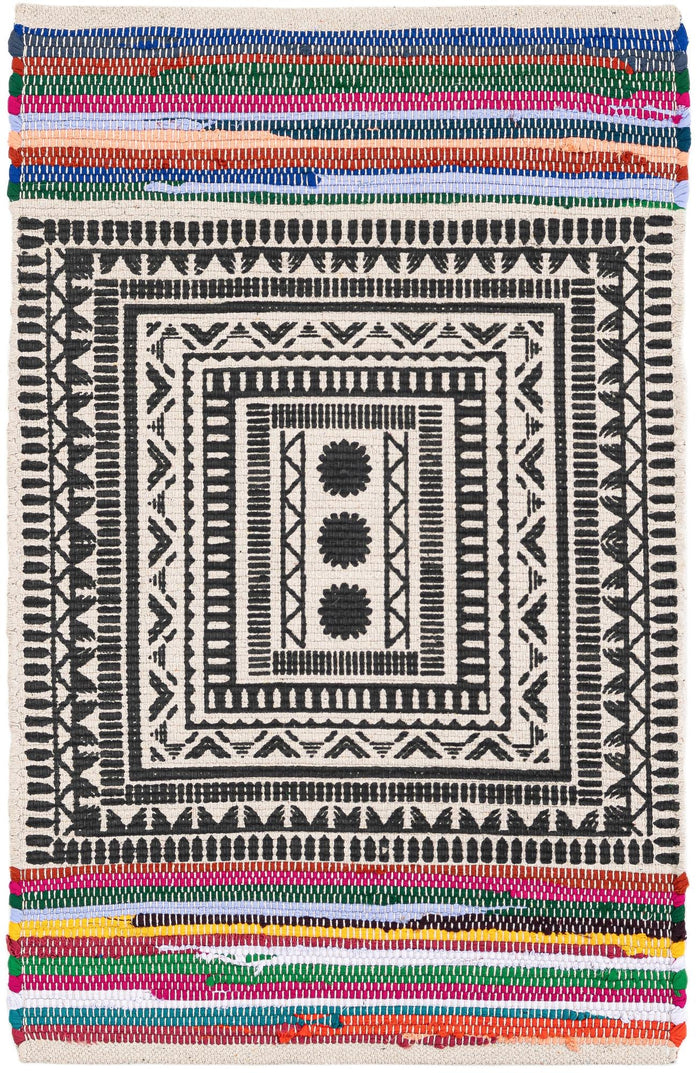 Thar Cotton Collection Area Rug -  Kovalam Rectangle Multi Main