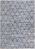 Thar Cotton Collection Area Rug - Pune Rectangle Denim blue Main
