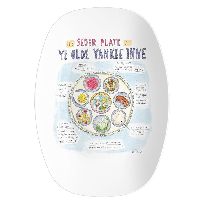 The Seder Plate at Ye Olde Yankee Inne Resin Serving Dish by Roz Chast