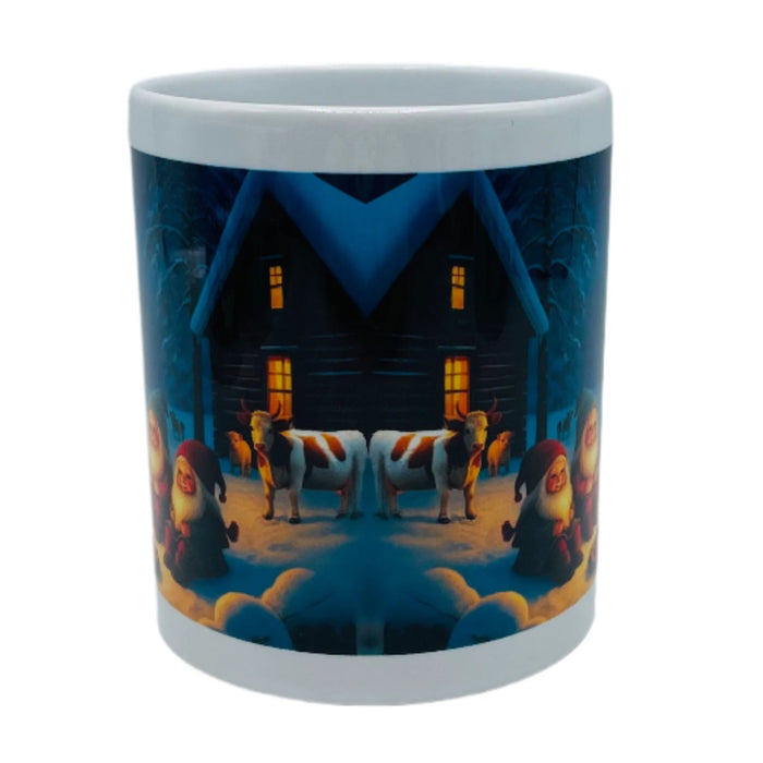 Three Gnomes by the Fire Coffee Mug