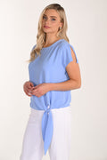 Tie-Front Woven Top