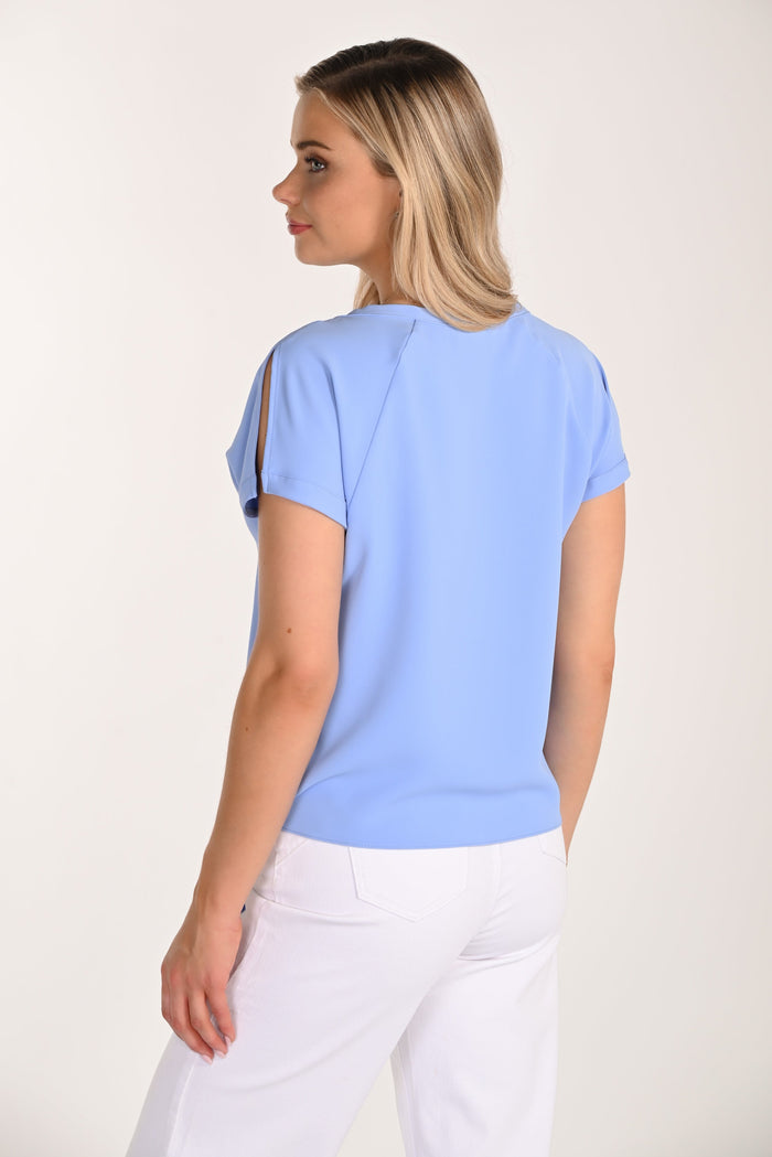 Tie-Front Woven Top