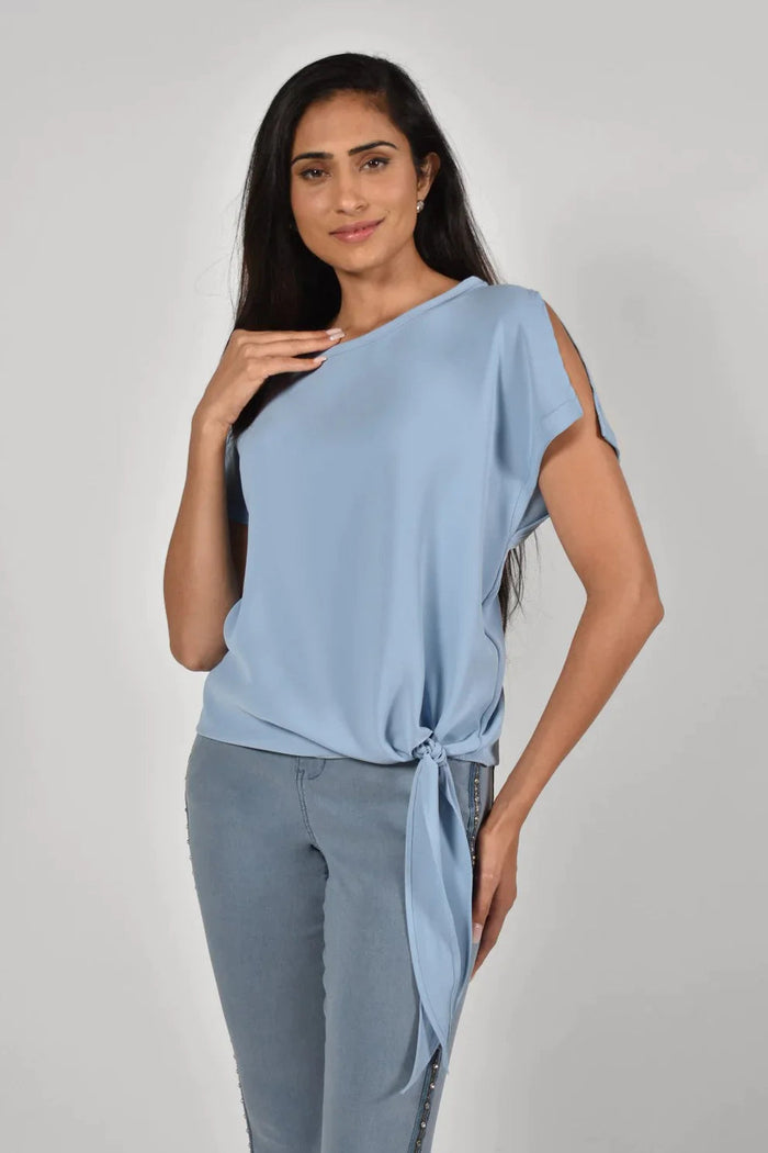 Tie-Front Woven Top