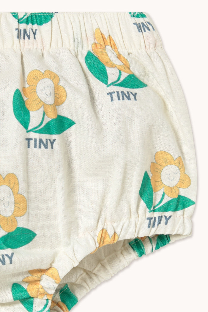 Tiny Flower Linen Bloomer - BABY