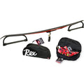 Cross country skiing travel wax bench and bag