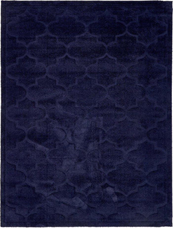 Trellis Haven Collection Area Rug -  Havencrest Rectangle Navy Blue  lifestyle 5