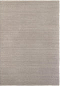 Cobbled Wool Collection Area Rug - Cobbles Rectangle Gray Main