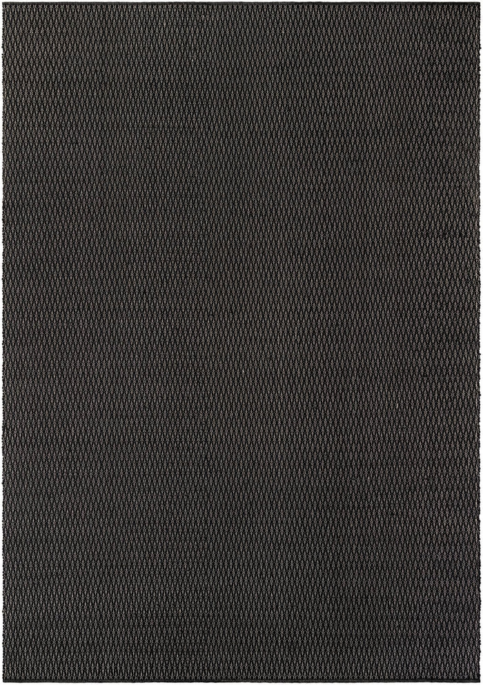 Cobbled Wool Collection Area Rug - Cobbles Rectangle Black  lifestyle 2