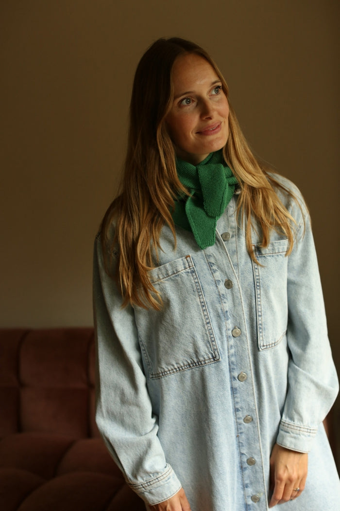TRIAGLE SCARF JOSEPHINA - Grass