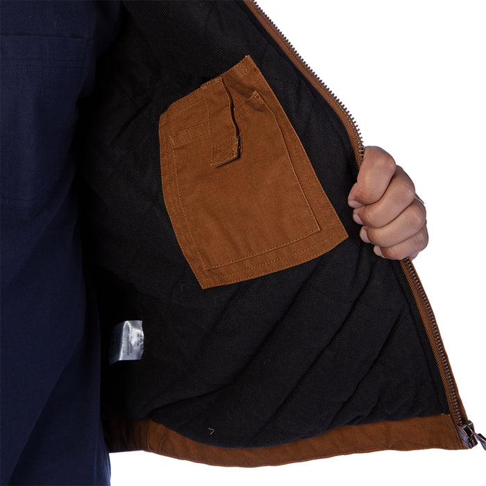 TRICOT QUILT LINED CANVAS JACKET