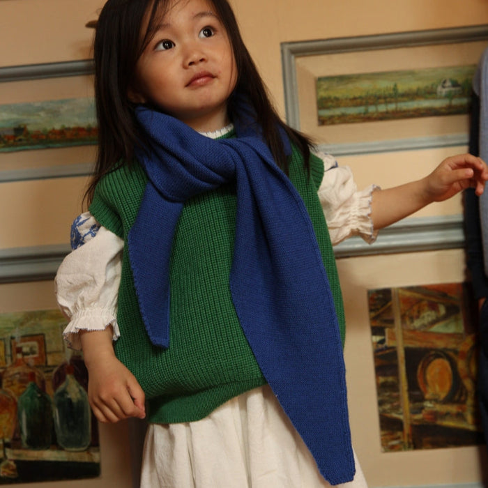TRIGALE SCARF JOSEPHINA - cobalt blue