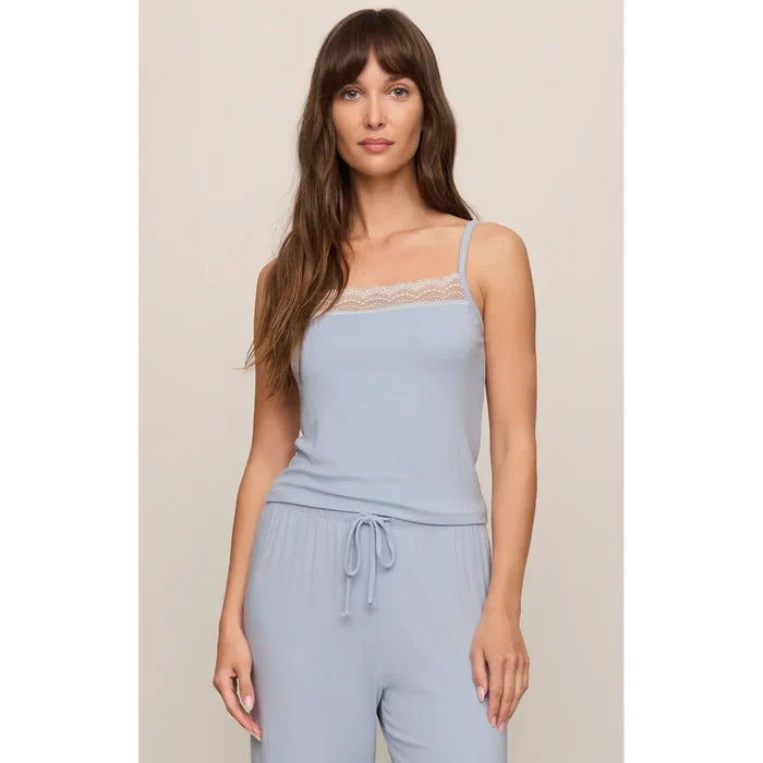 Trina Rib Tank in Skyline