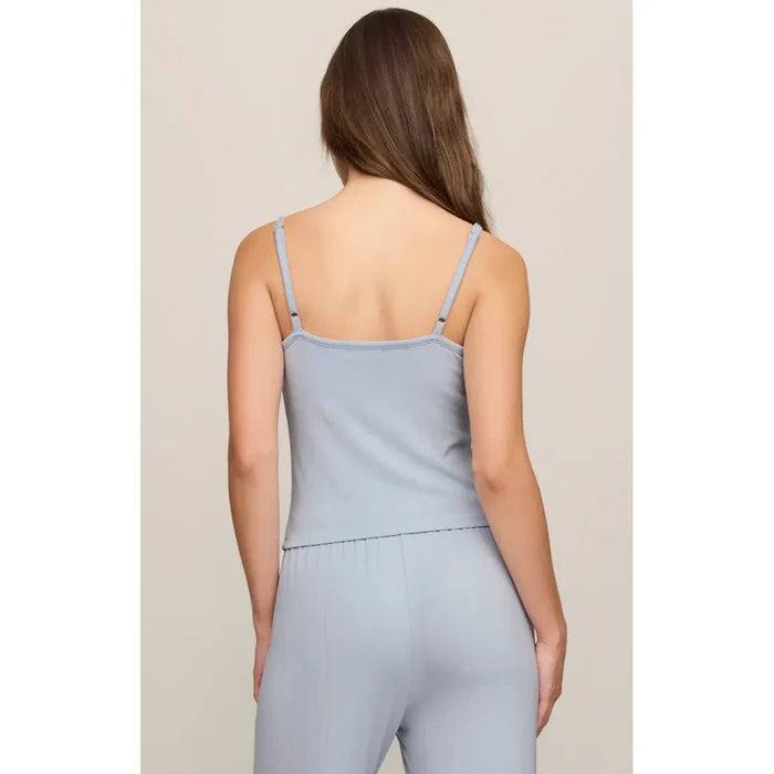 Trina Rib Tank in Skyline