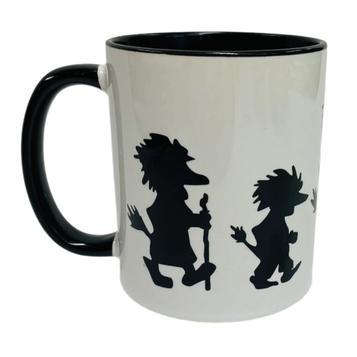 Trolls coffee mug with black handle