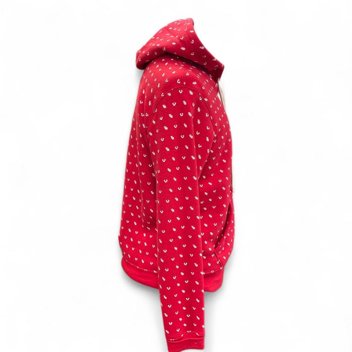 True religion red heart hoodie