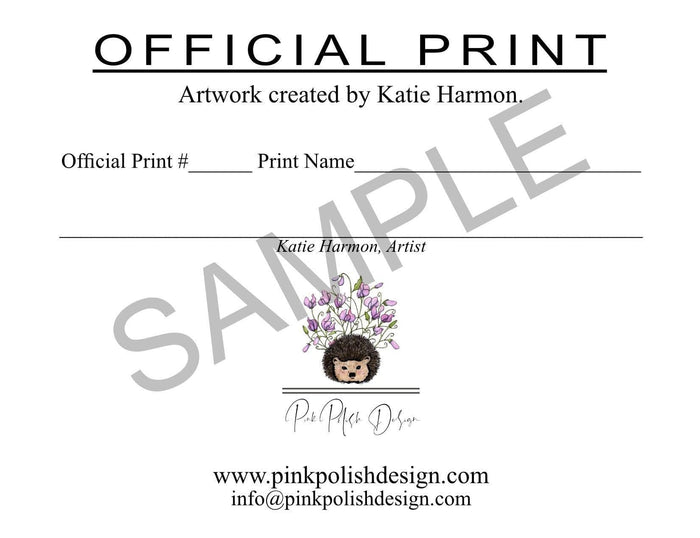 PinkPolish Design Art Prints "Turtle Celebration" Watercolor Painting: Art Print