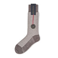 Twinkima.G - Cashmere Blend Socks - Grey/Pearl (Mid-Calf)