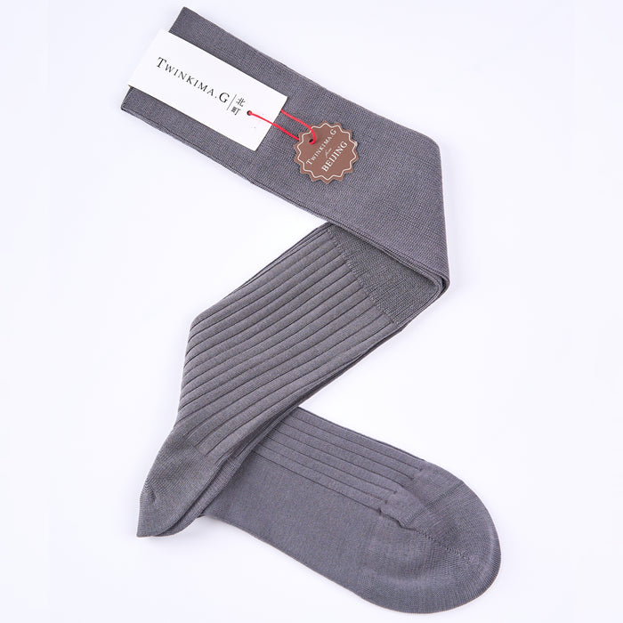 Twinkima.G - Egyptian Cotton Socks - Solid Grey (OTC)