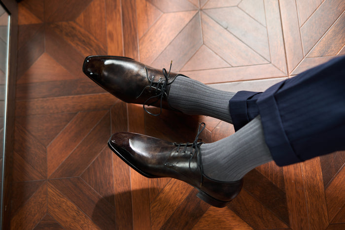 Twinkima.G - Egyptian Cotton Socks - Solid Grey (OTC)
