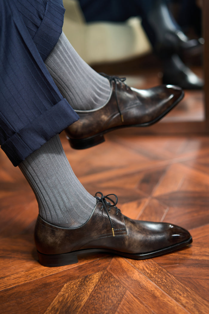 Twinkima.G - Egyptian Cotton Socks - Solid Grey (OTC)